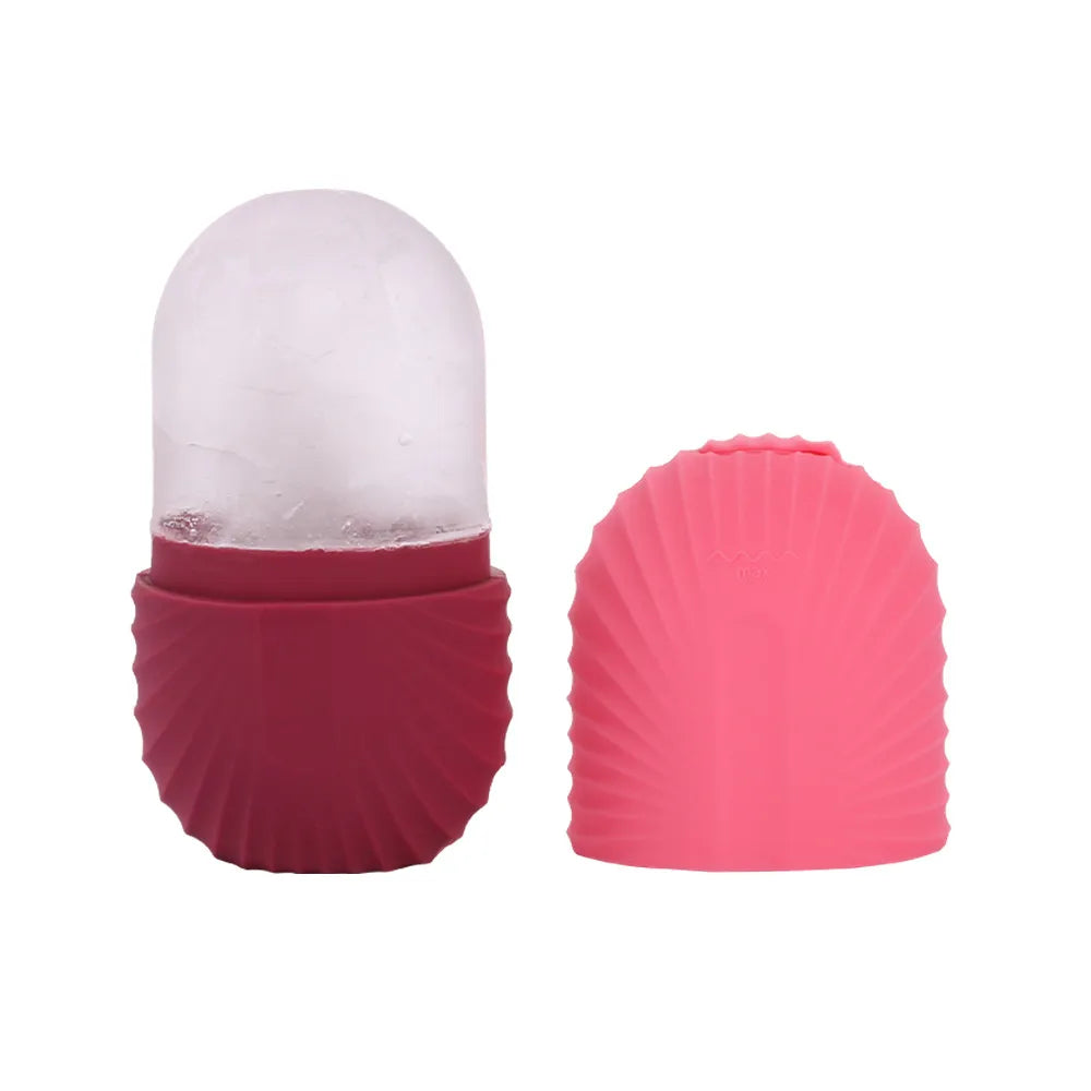 Facial Cooling Ice Roller - Burgundy