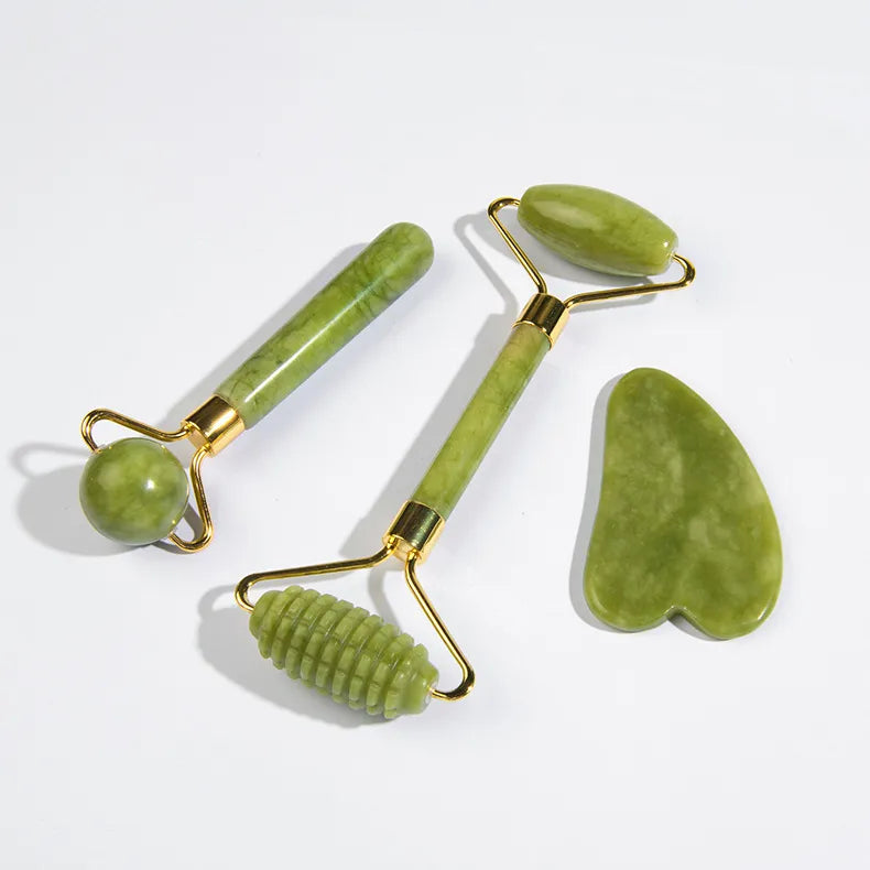 Natural Jade Roller and Gua Sha Set - View 3