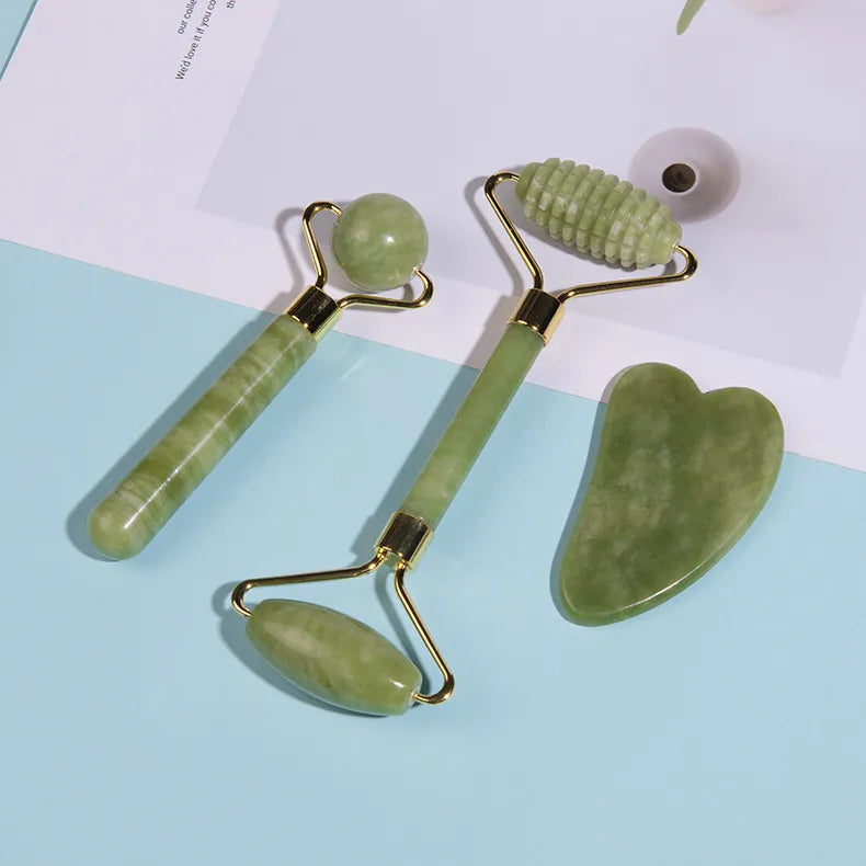 Natural Jade Roller and Gua Sha Set - View 2