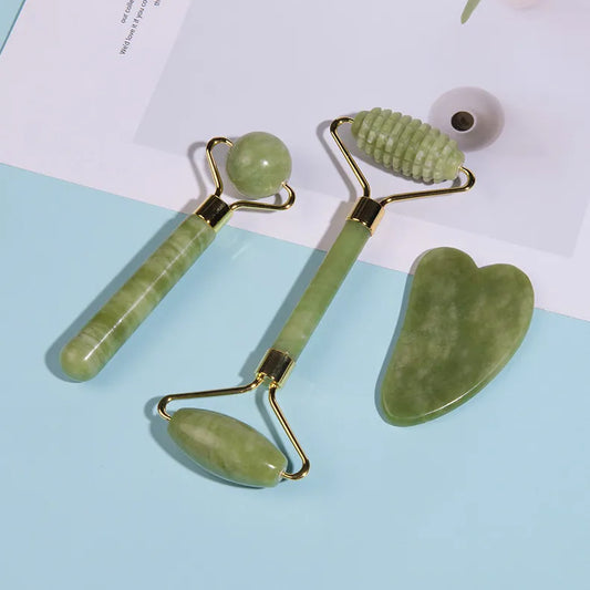 Natural Jade Roller and Gua Sha Set - View 2