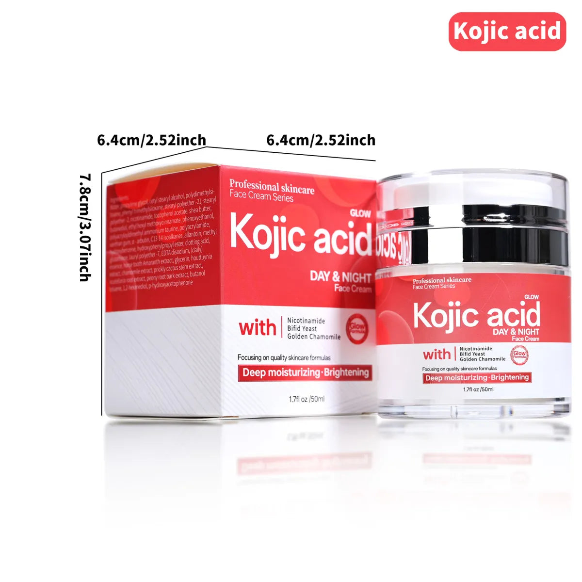Kojic Acid Brightening Facial Cream - Detail